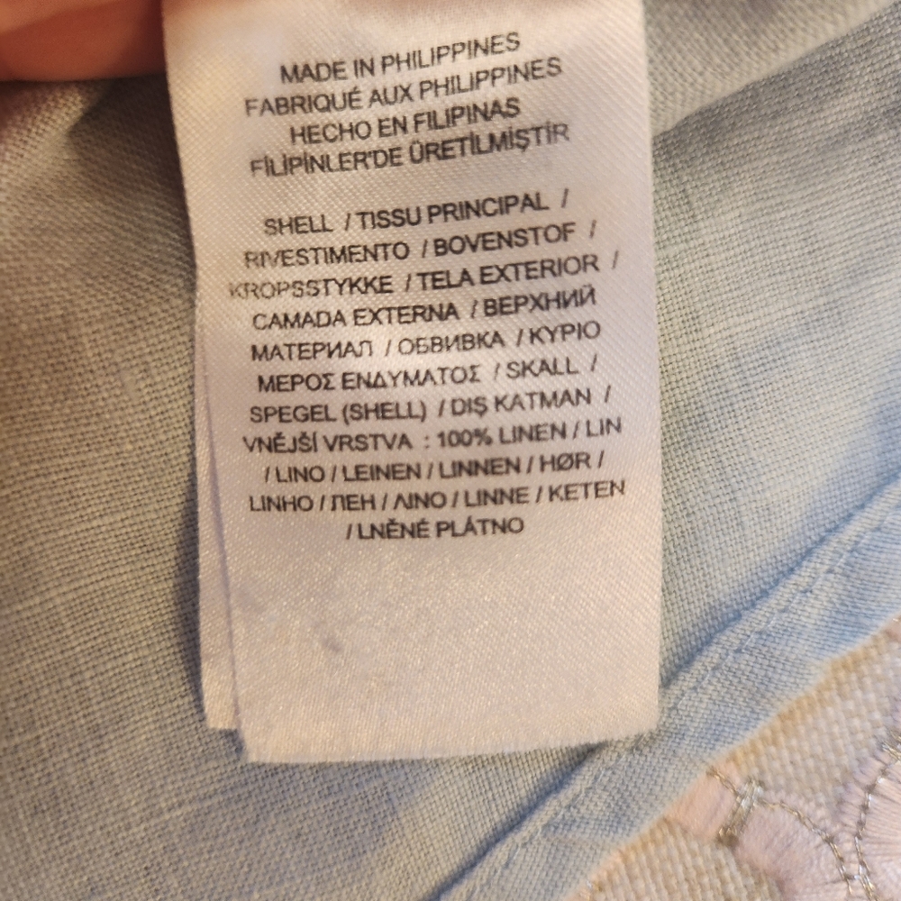 Lauren Ralph Lauren Women's Wakana Dress in Light Blue Linen, Size 2, $185 - Picture 10 of 16